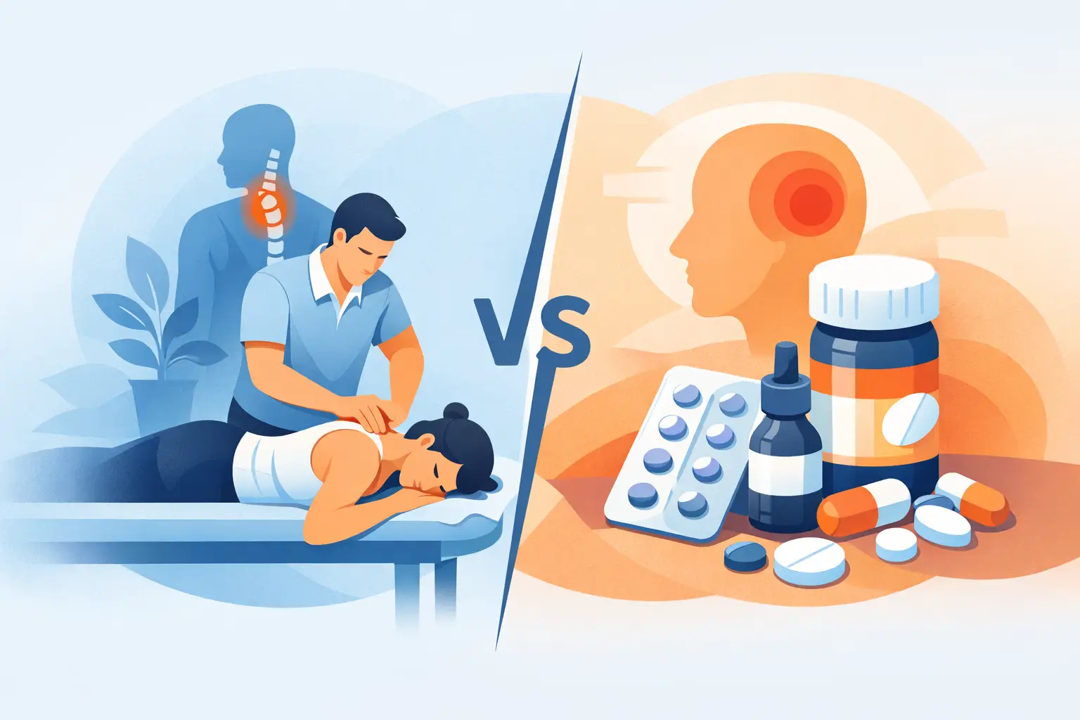 Manual Therapy Versus Pain Medication Compared
